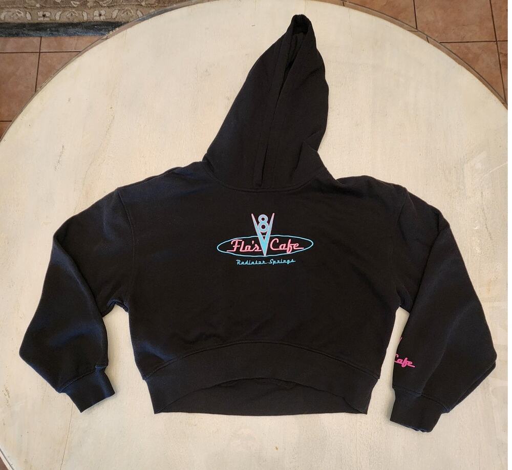 Pixar Women's Cropped Hoodie SZ XS California Adventure Disneyland Vacation Cars